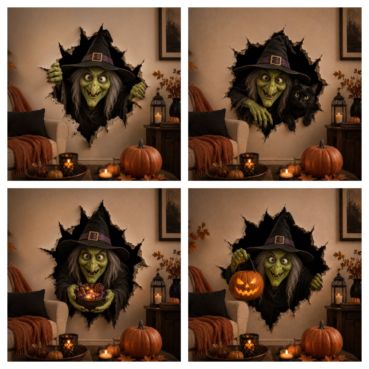 Halloween 3D Wall Decals