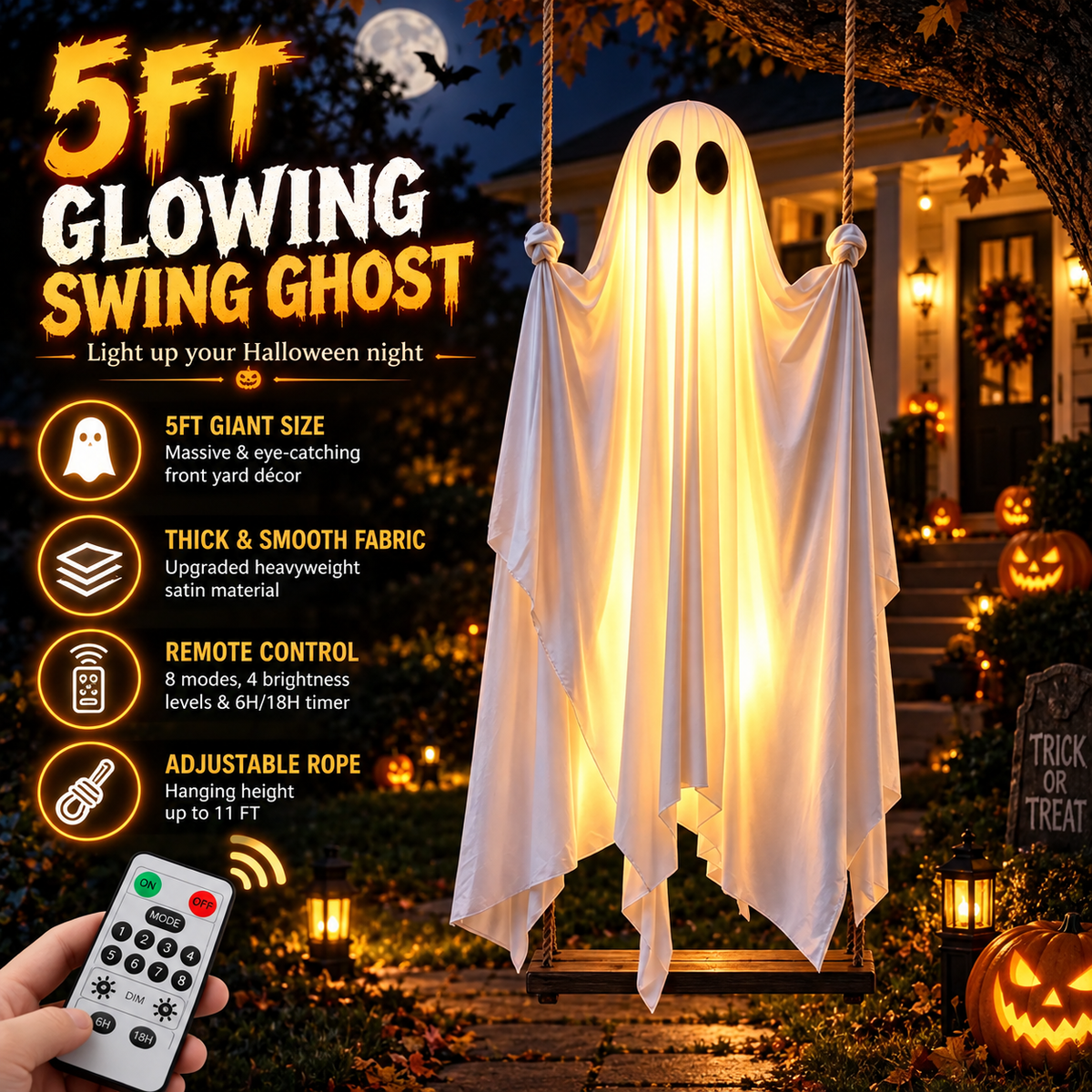 Sparkling Spooky Ghost