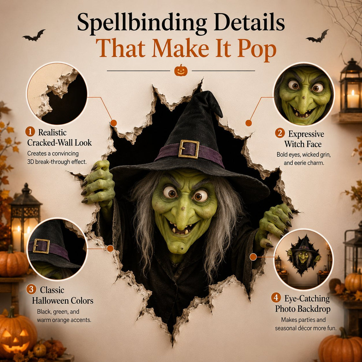 Halloween 3D Wall Decals