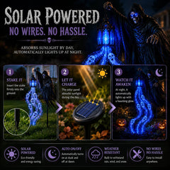 Animated Headless Horseman Garden Light