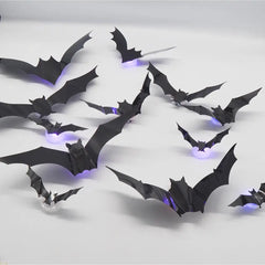 LED Glow Bat Wall Stickers
