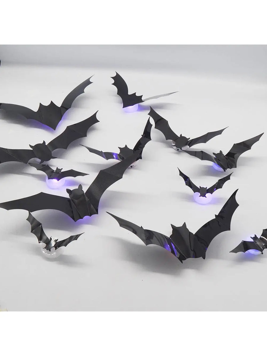 LED Glow Bat Wall Stickers