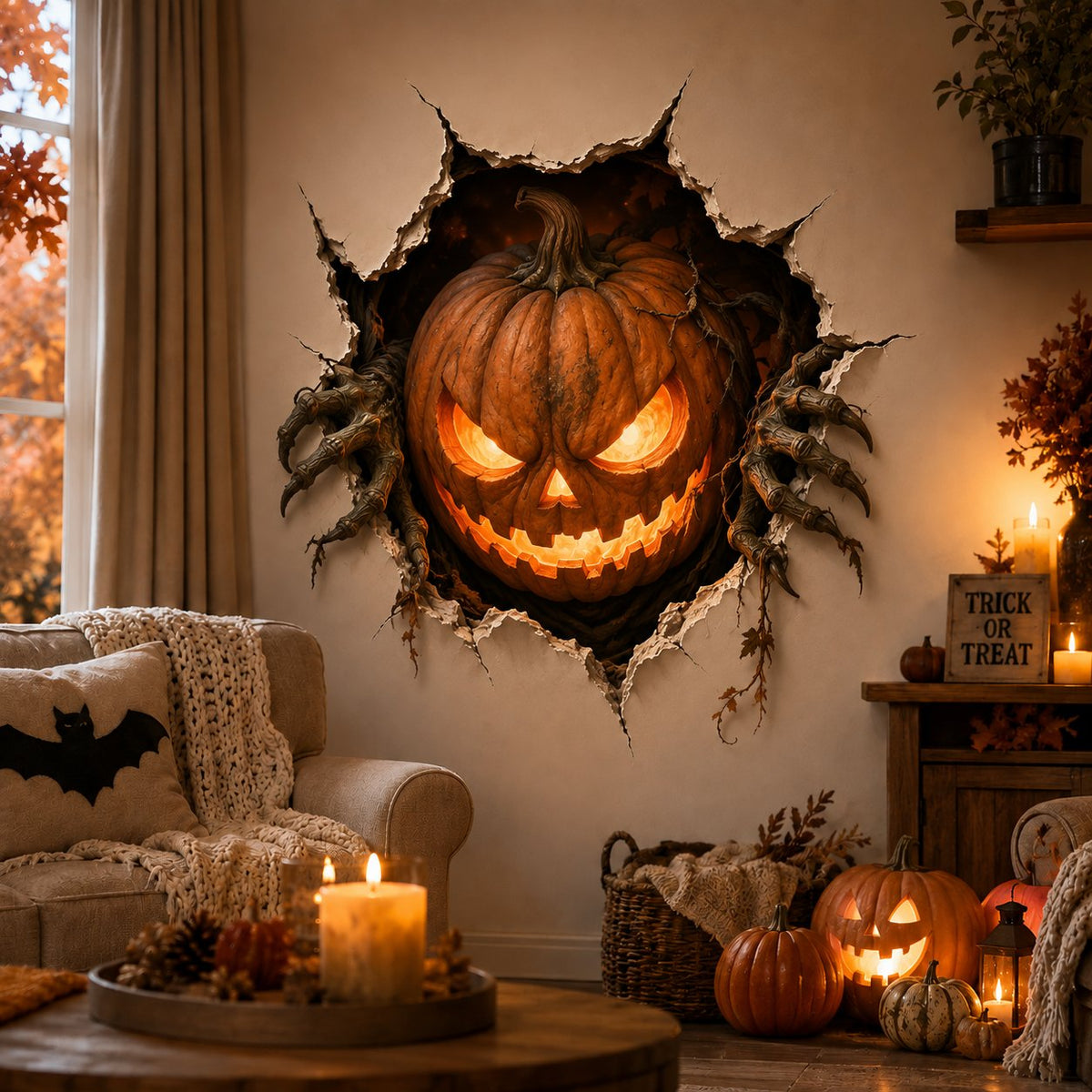 Halloween 3D Wall Decals