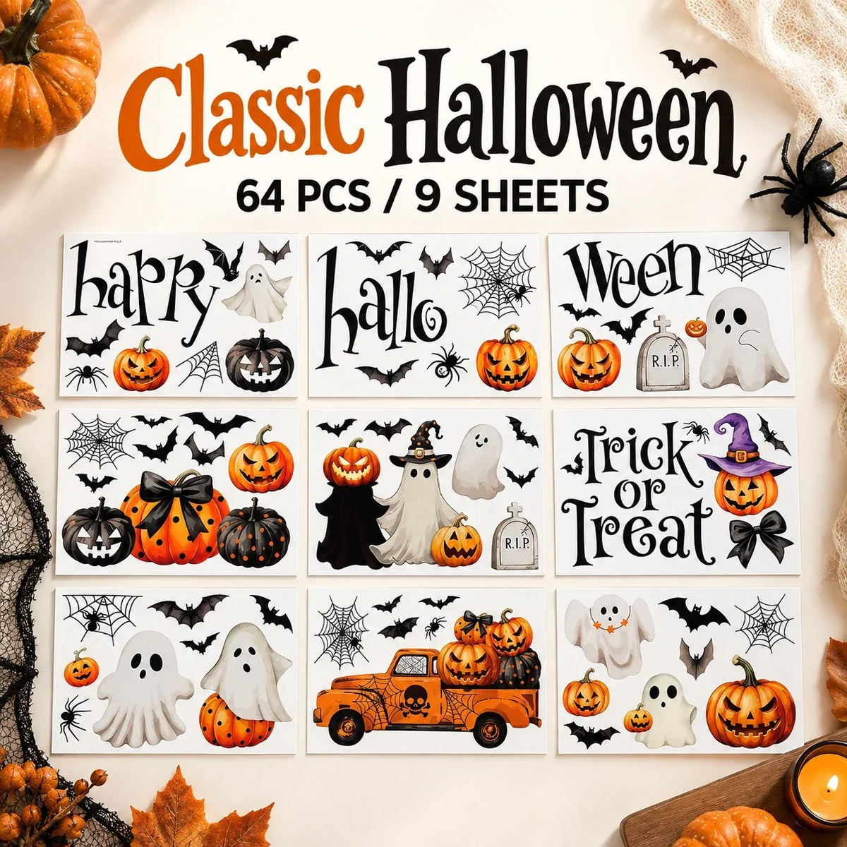 Realistic Spooky Wall & Window Stickers