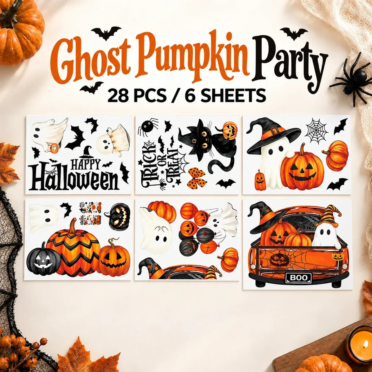 Realistic Spooky Wall & Window Stickers