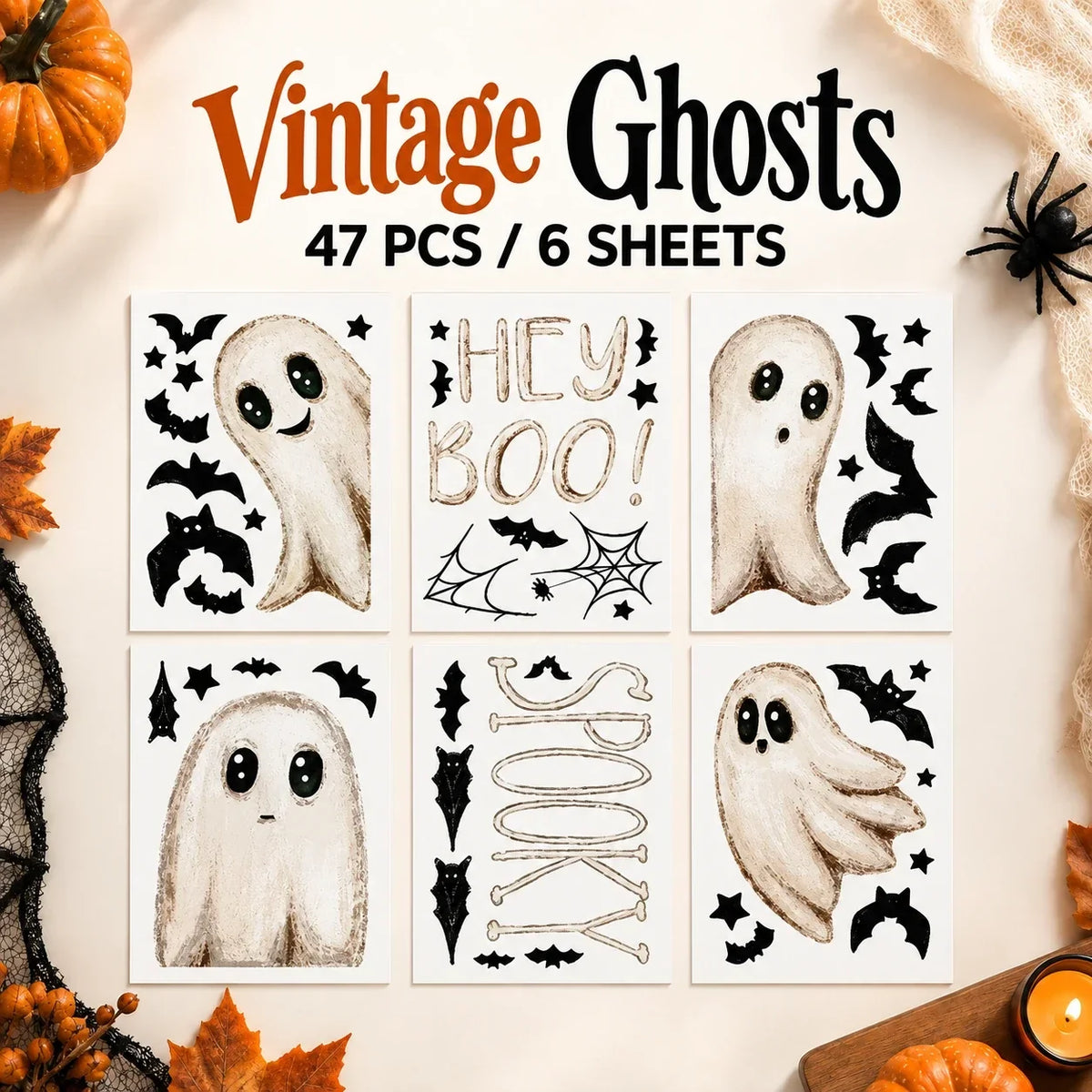 Realistic Spooky Wall & Window Stickers
