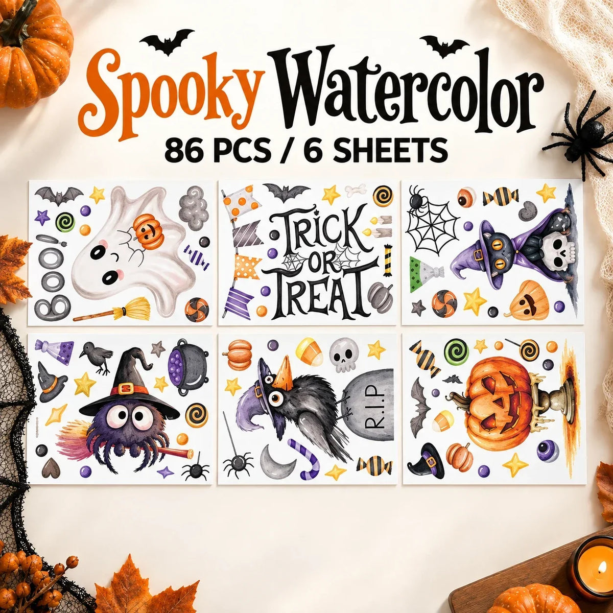 Realistic Spooky Wall & Window Stickers