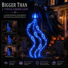 Animated Headless Horseman Garden Light